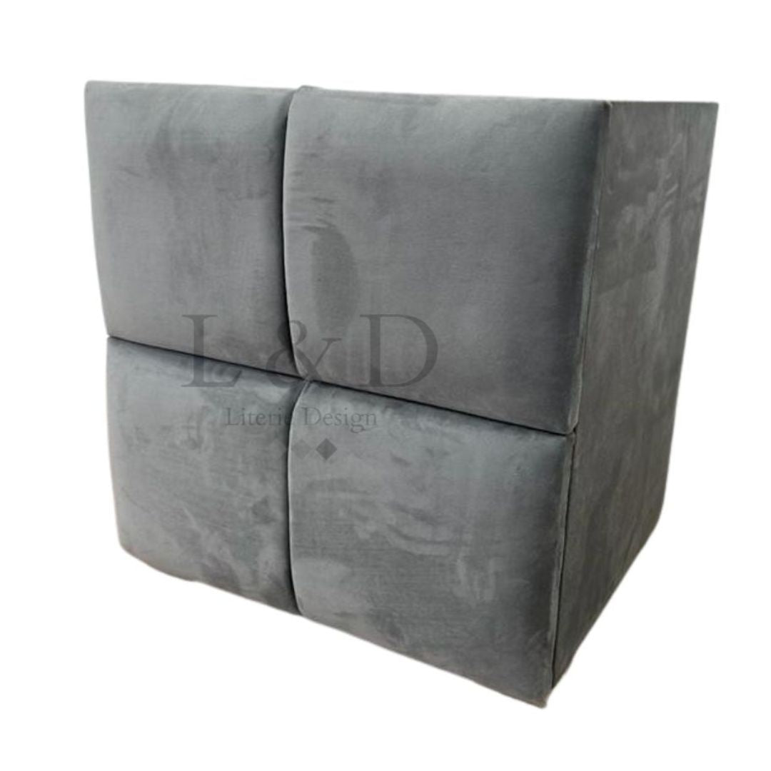 CHEVET TOKYO VELOURS GRIS
