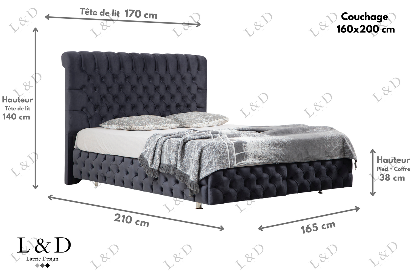 LIT COFFRE LUNA V-29