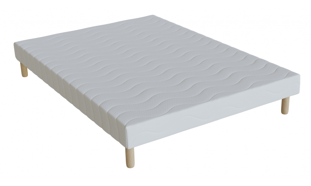 SOMMIER 140X190 + 4 PIEDS