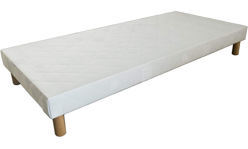 SOMMIER 90X190 + 4 PIEDS